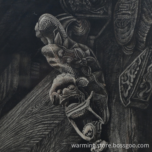 The relationship between architecture and pen painting